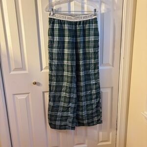 Hollister Green Plaid Pajama Pants